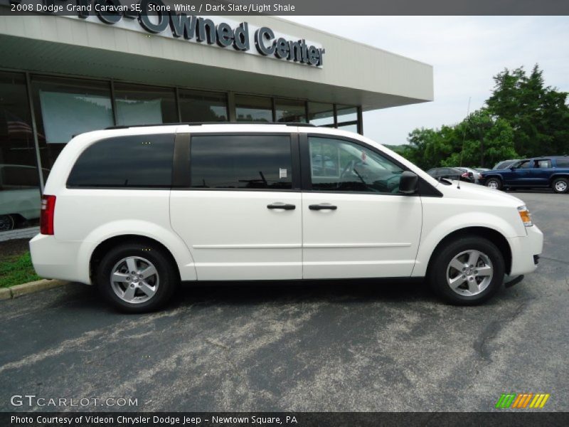 Stone White / Dark Slate/Light Shale 2008 Dodge Grand Caravan SE