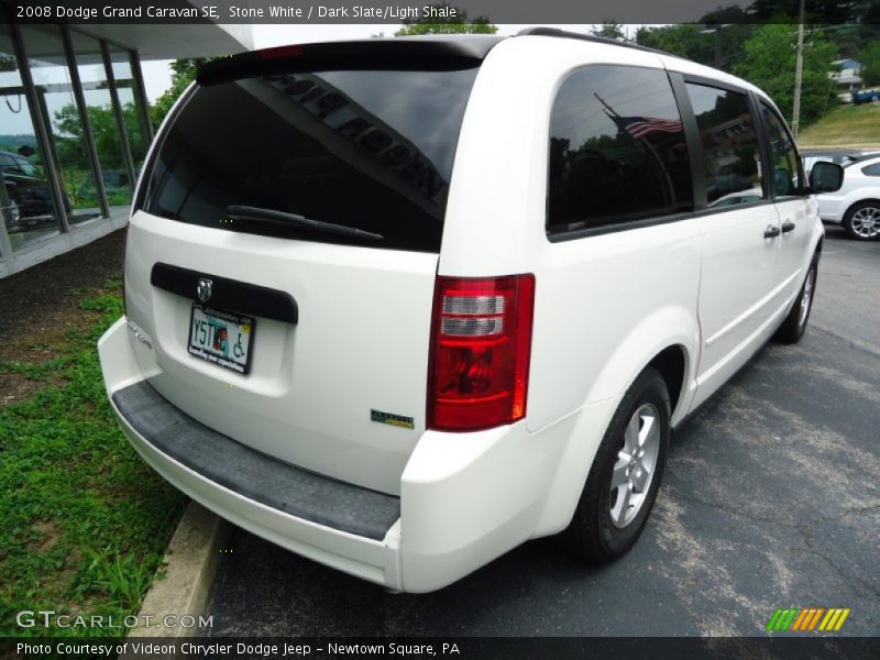 Stone White / Dark Slate/Light Shale 2008 Dodge Grand Caravan SE