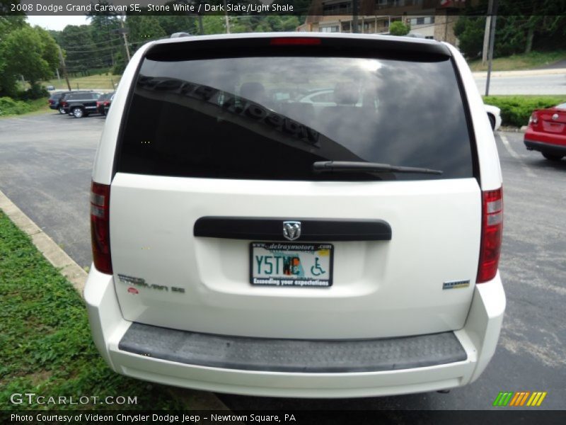Stone White / Dark Slate/Light Shale 2008 Dodge Grand Caravan SE