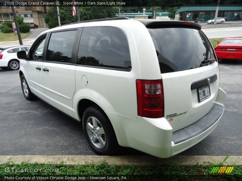 Stone White / Dark Slate/Light Shale 2008 Dodge Grand Caravan SE