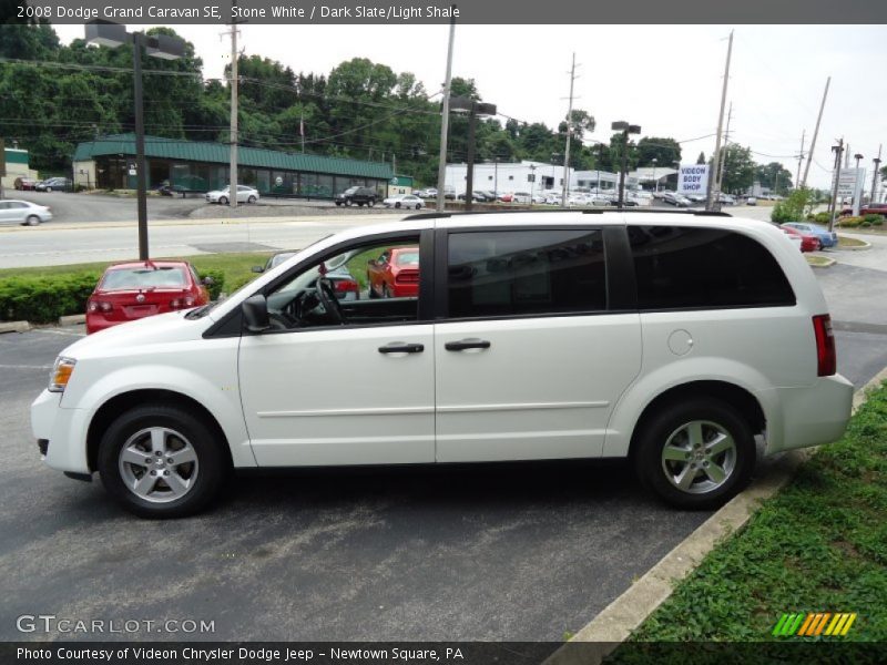 Stone White / Dark Slate/Light Shale 2008 Dodge Grand Caravan SE