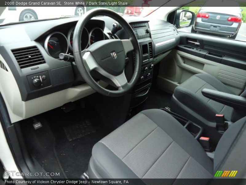 Stone White / Dark Slate/Light Shale 2008 Dodge Grand Caravan SE