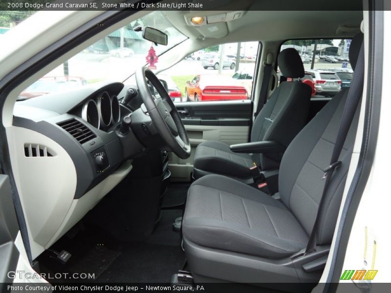 Stone White / Dark Slate/Light Shale 2008 Dodge Grand Caravan SE