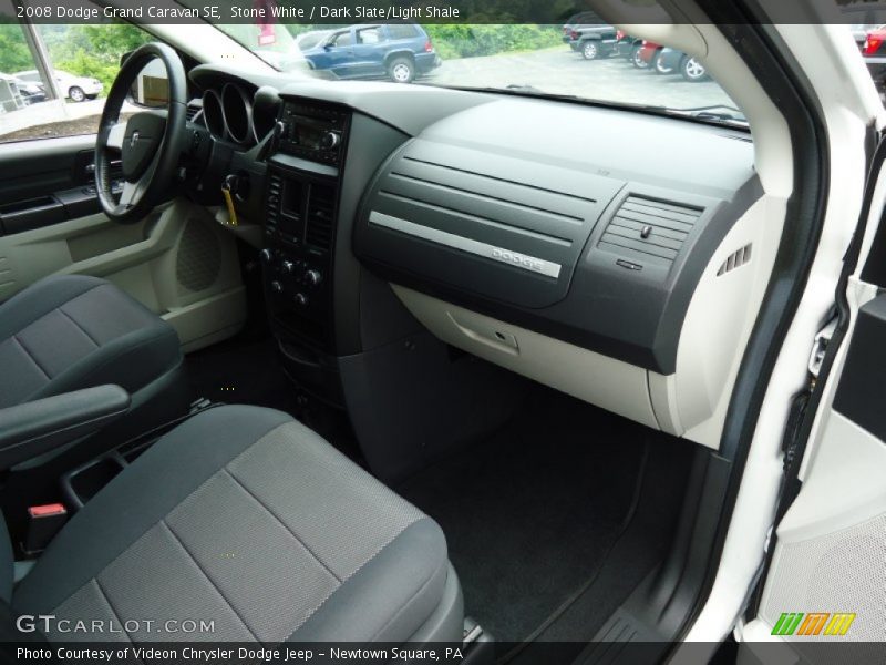 Stone White / Dark Slate/Light Shale 2008 Dodge Grand Caravan SE