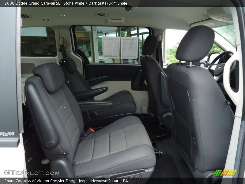 Stone White / Dark Slate/Light Shale 2008 Dodge Grand Caravan SE