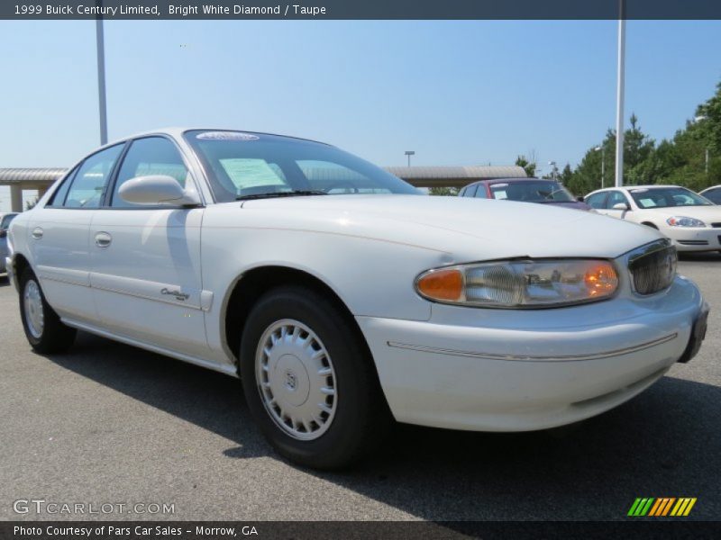 Bright White Diamond / Taupe 1999 Buick Century Limited