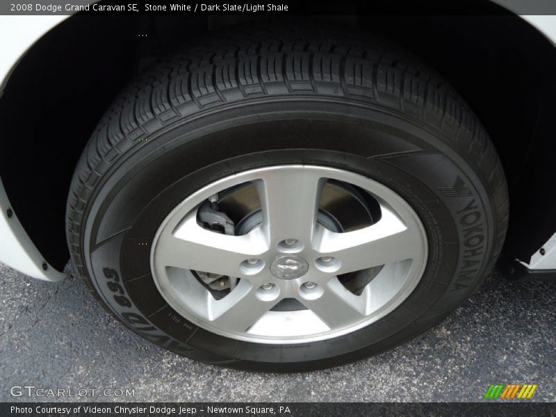 Stone White / Dark Slate/Light Shale 2008 Dodge Grand Caravan SE