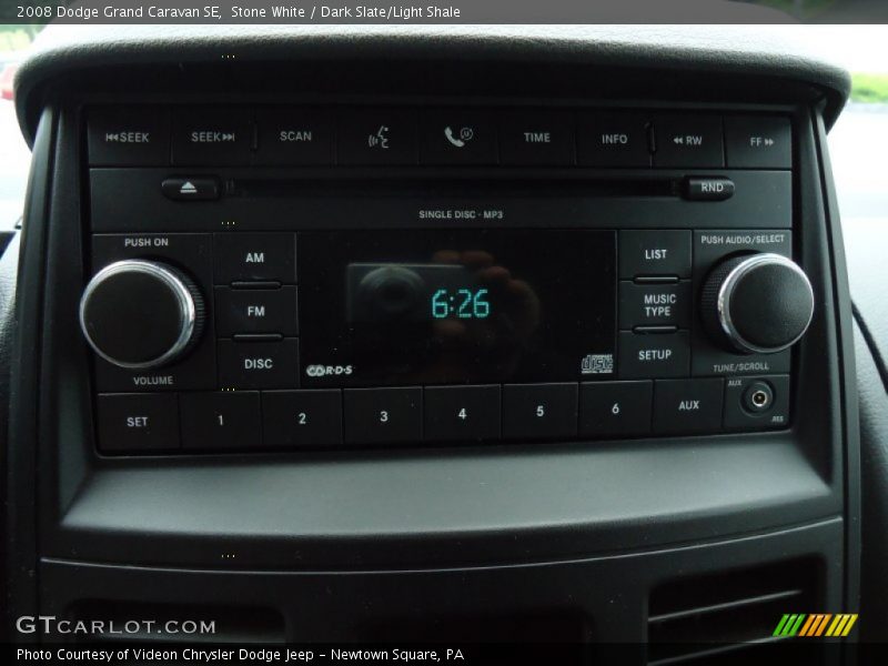Stone White / Dark Slate/Light Shale 2008 Dodge Grand Caravan SE