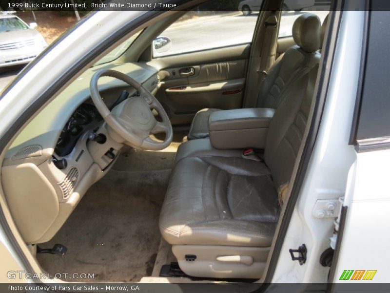 Bright White Diamond / Taupe 1999 Buick Century Limited