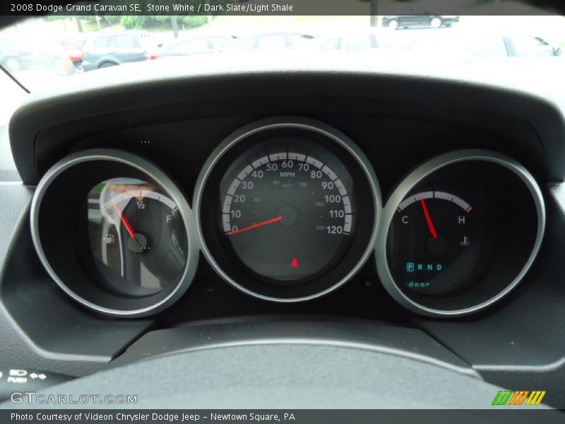 Stone White / Dark Slate/Light Shale 2008 Dodge Grand Caravan SE