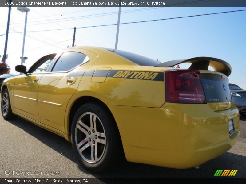 Top Banana Yellow / Dark Slate Gray/Light Graystone 2006 Dodge Charger R/T Daytona