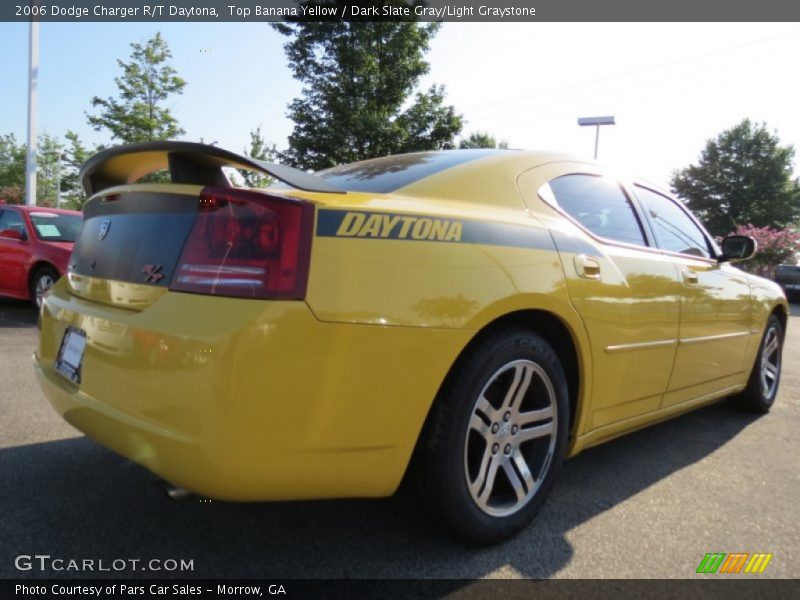 Top Banana Yellow / Dark Slate Gray/Light Graystone 2006 Dodge Charger R/T Daytona