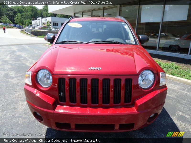 Inferno Red Crystal Pearl / Dark Slate Gray 2010 Jeep Compass Latitude 4x4
