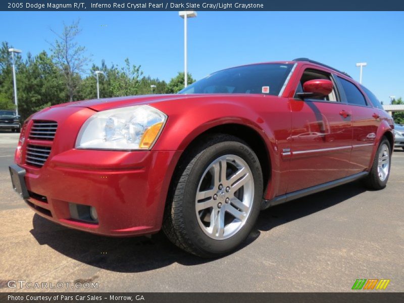 Inferno Red Crystal Pearl / Dark Slate Gray/Light Graystone 2005 Dodge Magnum R/T