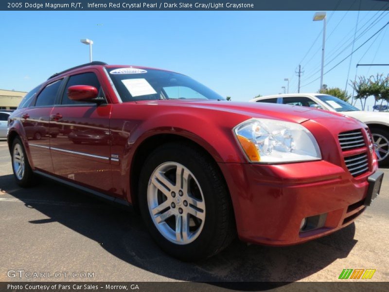 Inferno Red Crystal Pearl / Dark Slate Gray/Light Graystone 2005 Dodge Magnum R/T
