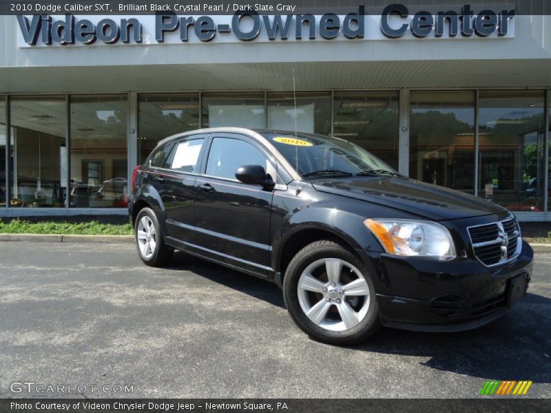 Brilliant Black Crystal Pearl / Dark Slate Gray 2010 Dodge Caliber SXT