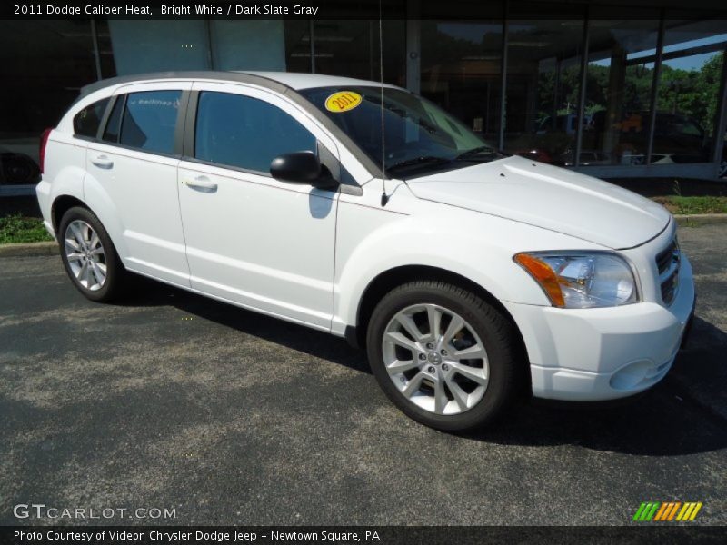 Bright White / Dark Slate Gray 2011 Dodge Caliber Heat