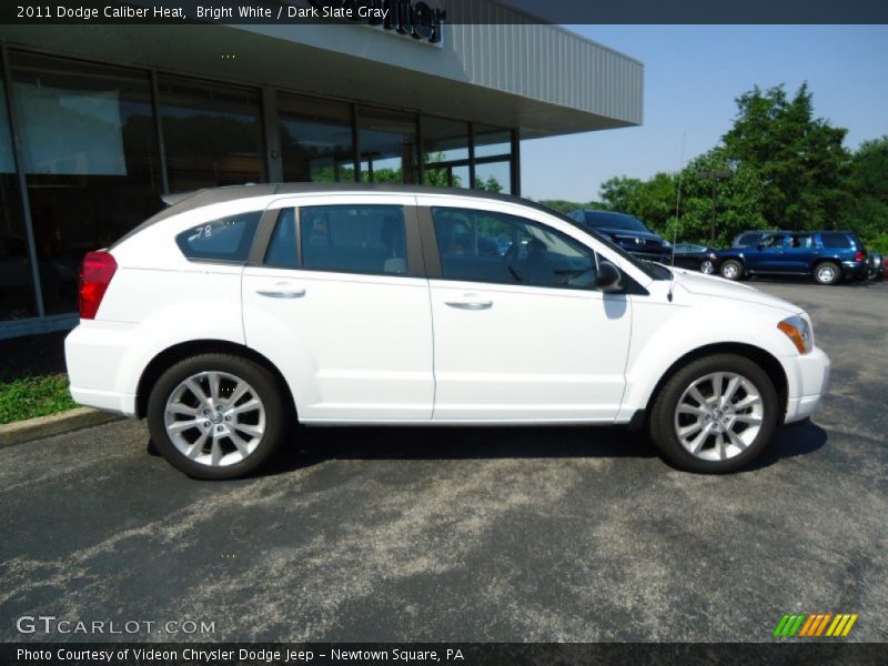 Bright White / Dark Slate Gray 2011 Dodge Caliber Heat