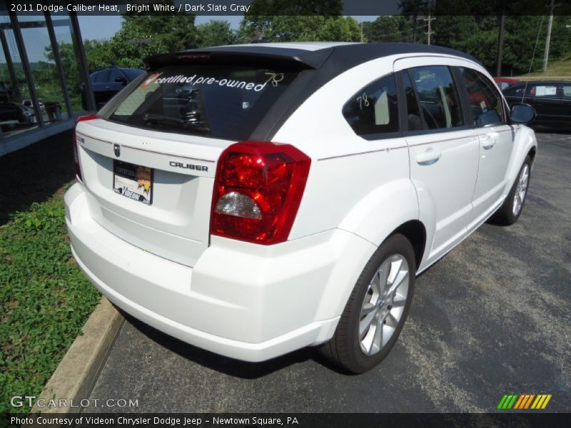 Bright White / Dark Slate Gray 2011 Dodge Caliber Heat