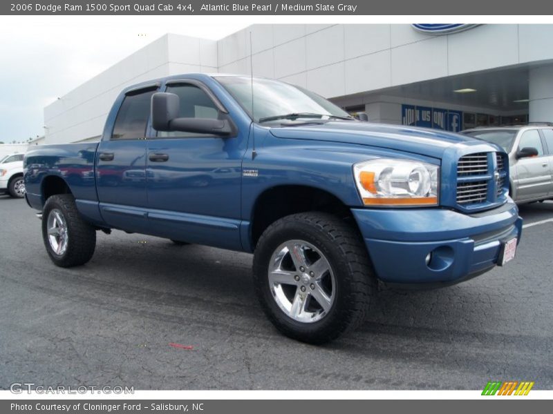 Atlantic Blue Pearl / Medium Slate Gray 2006 Dodge Ram 1500 Sport Quad Cab 4x4