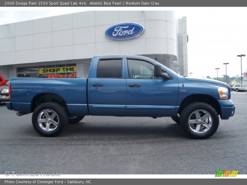 Atlantic Blue Pearl / Medium Slate Gray 2006 Dodge Ram 1500 Sport Quad Cab 4x4