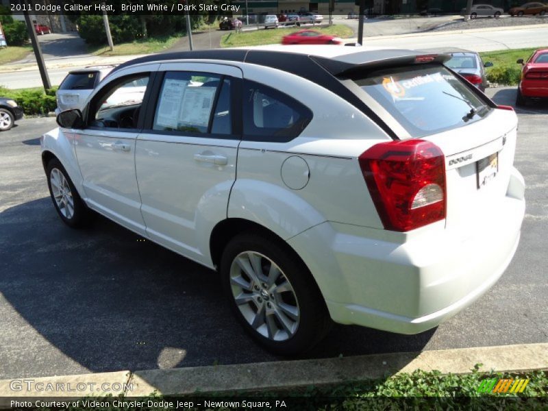 Bright White / Dark Slate Gray 2011 Dodge Caliber Heat