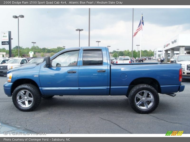 Atlantic Blue Pearl / Medium Slate Gray 2006 Dodge Ram 1500 Sport Quad Cab 4x4