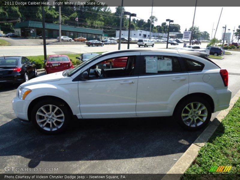 Bright White / Dark Slate Gray 2011 Dodge Caliber Heat