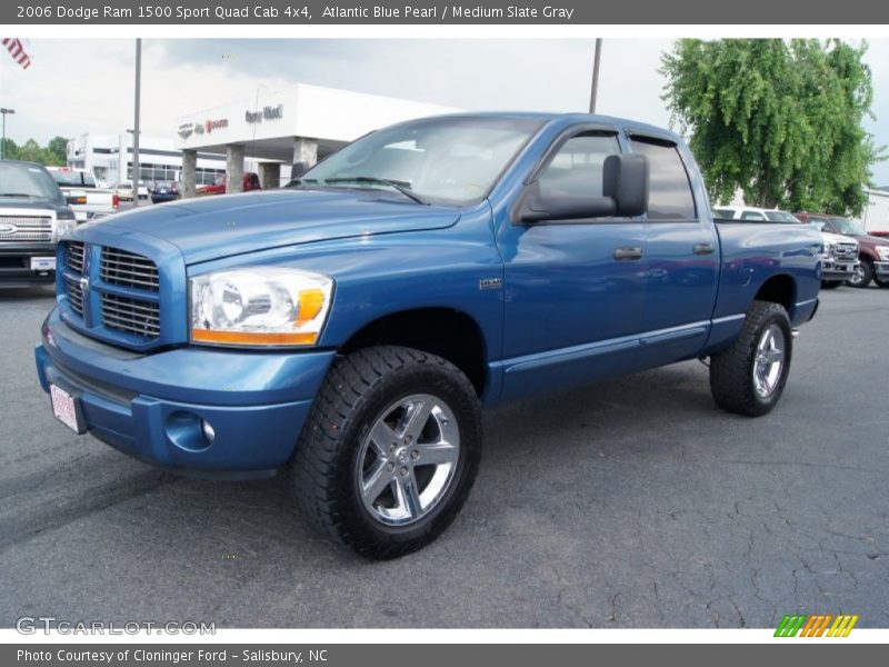 Atlantic Blue Pearl / Medium Slate Gray 2006 Dodge Ram 1500 Sport Quad Cab 4x4