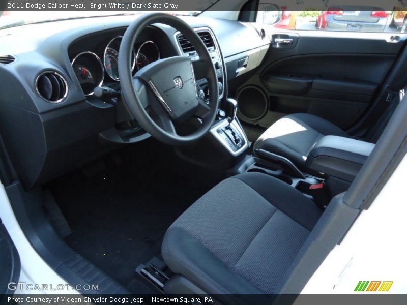 Bright White / Dark Slate Gray 2011 Dodge Caliber Heat