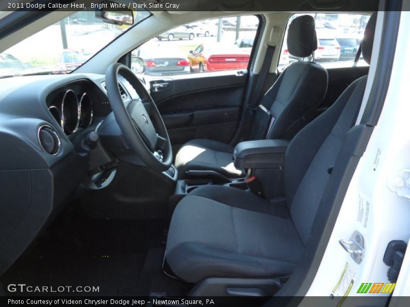 Bright White / Dark Slate Gray 2011 Dodge Caliber Heat