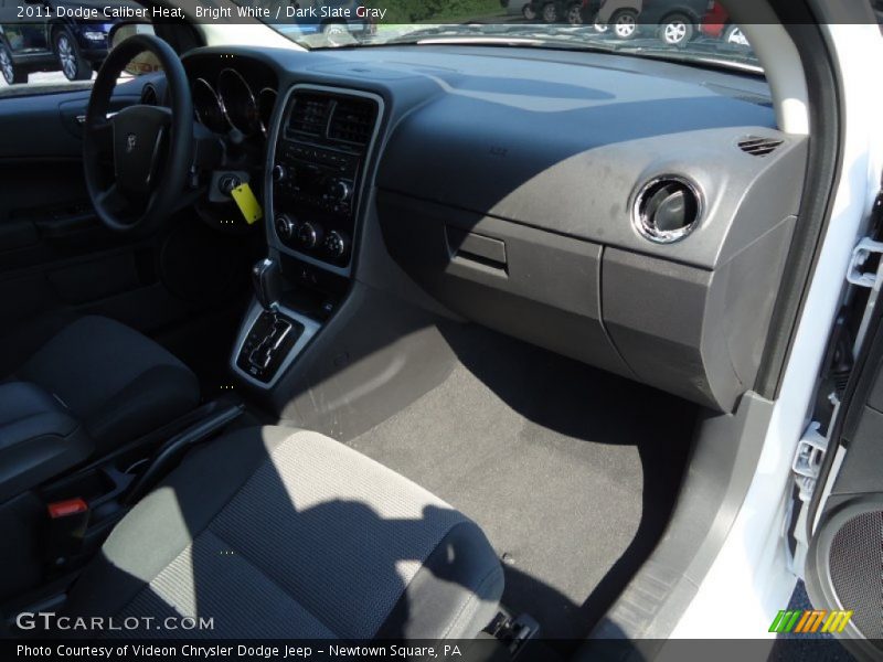 Bright White / Dark Slate Gray 2011 Dodge Caliber Heat