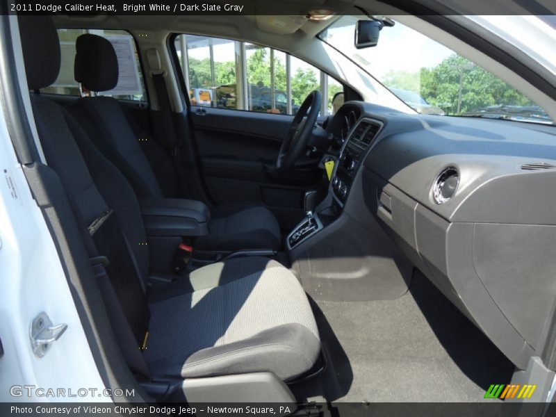 Bright White / Dark Slate Gray 2011 Dodge Caliber Heat