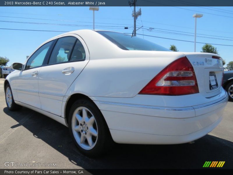 Alabaster White / Java 2003 Mercedes-Benz C 240 Sedan