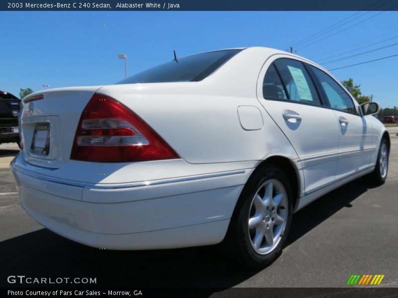 Alabaster White / Java 2003 Mercedes-Benz C 240 Sedan