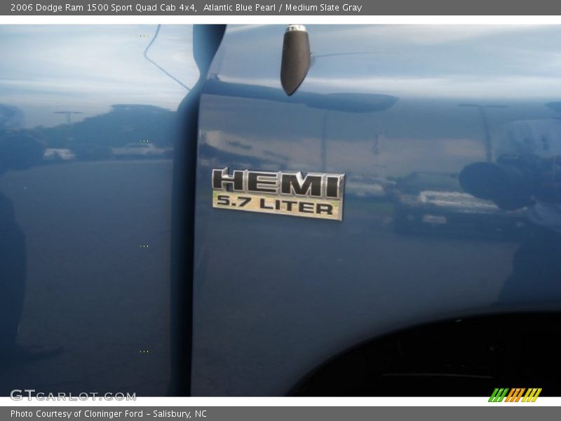 Atlantic Blue Pearl / Medium Slate Gray 2006 Dodge Ram 1500 Sport Quad Cab 4x4
