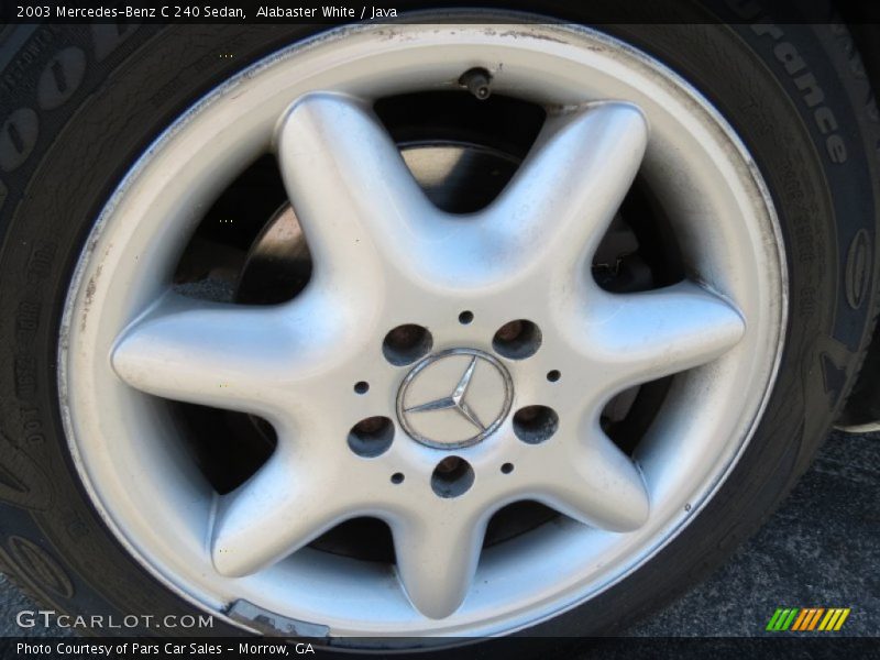 Alabaster White / Java 2003 Mercedes-Benz C 240 Sedan