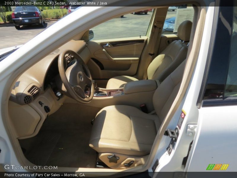 Alabaster White / Java 2003 Mercedes-Benz C 240 Sedan