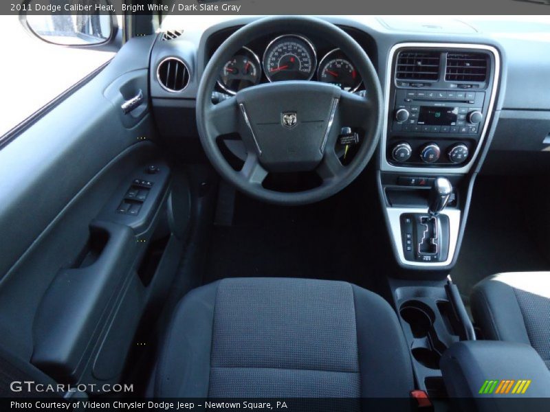 Bright White / Dark Slate Gray 2011 Dodge Caliber Heat