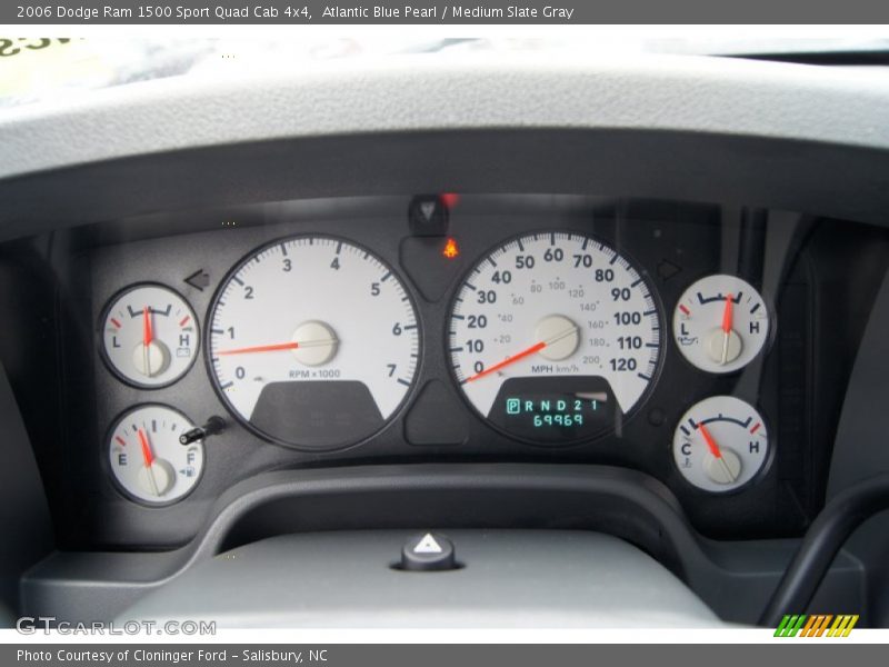 Atlantic Blue Pearl / Medium Slate Gray 2006 Dodge Ram 1500 Sport Quad Cab 4x4