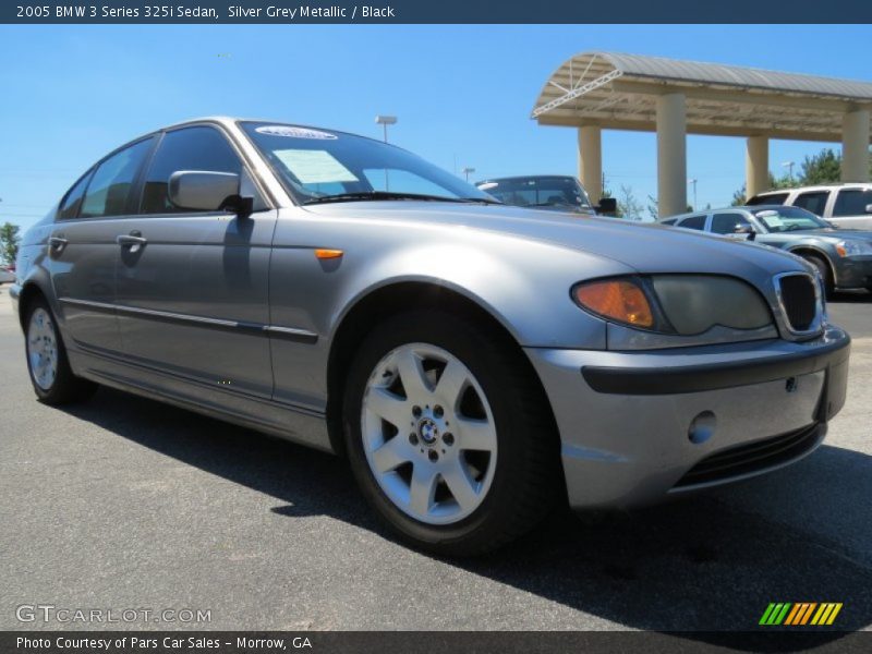 Silver Grey Metallic / Black 2005 BMW 3 Series 325i Sedan