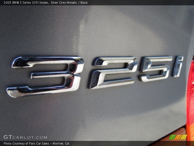 Silver Grey Metallic / Black 2005 BMW 3 Series 325i Sedan