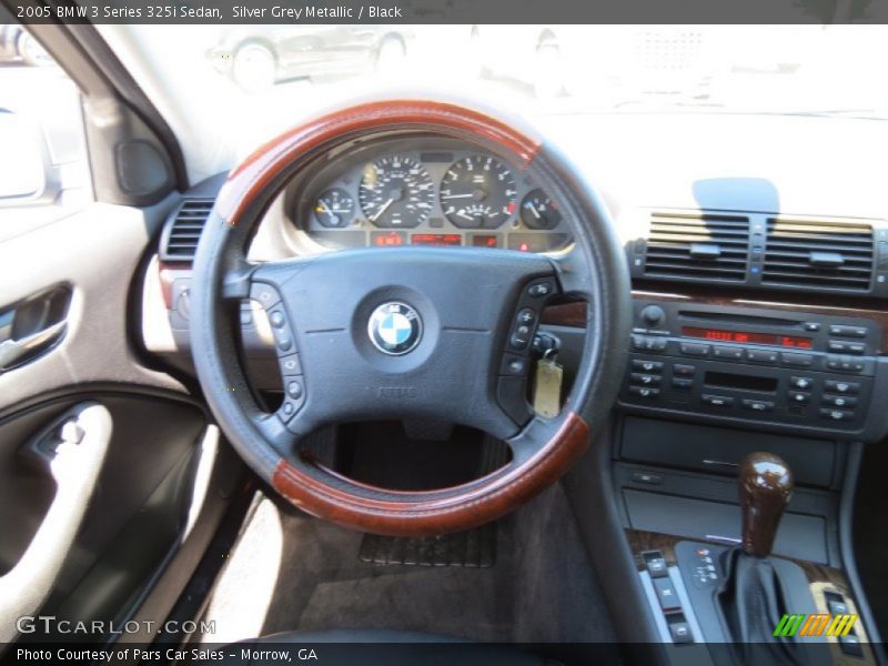 Silver Grey Metallic / Black 2005 BMW 3 Series 325i Sedan