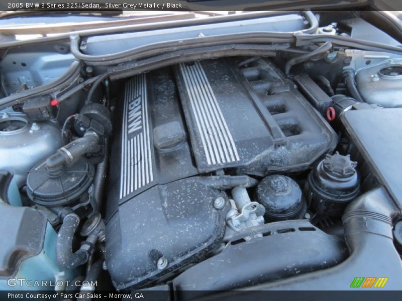 Silver Grey Metallic / Black 2005 BMW 3 Series 325i Sedan