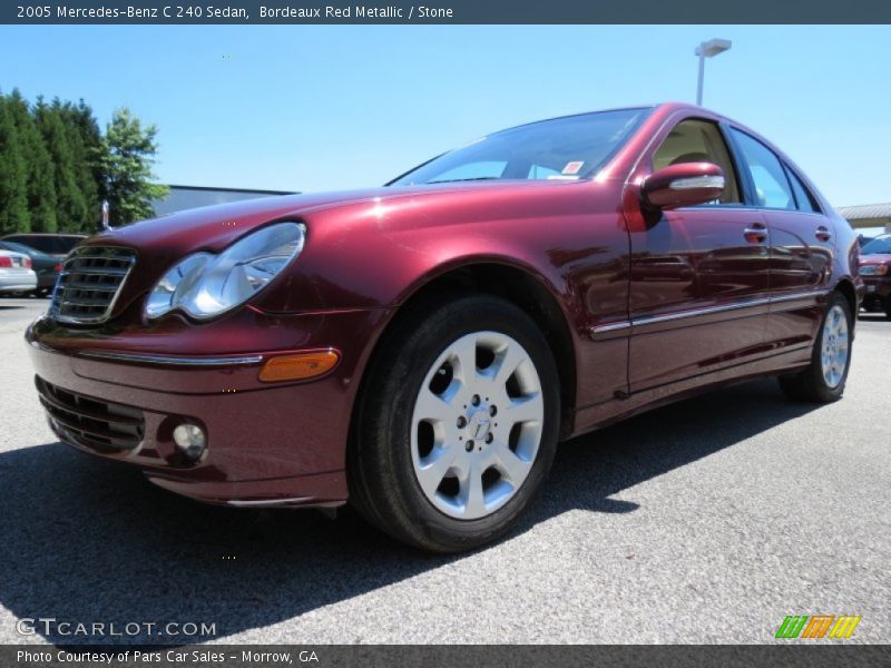 Bordeaux Red Metallic / Stone 2005 Mercedes-Benz C 240 Sedan