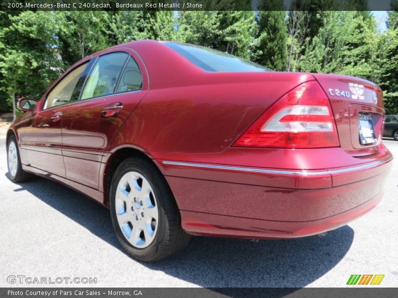 Bordeaux Red Metallic / Stone 2005 Mercedes-Benz C 240 Sedan