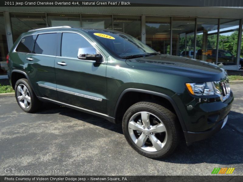 Natural Green Pearl / Black 2011 Jeep Grand Cherokee Overland 4x4