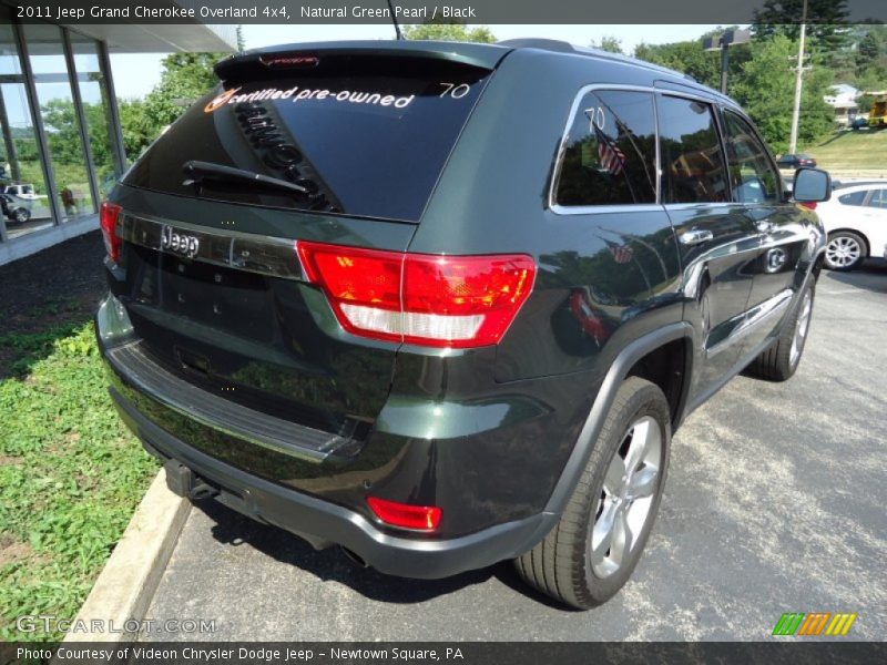 Natural Green Pearl / Black 2011 Jeep Grand Cherokee Overland 4x4