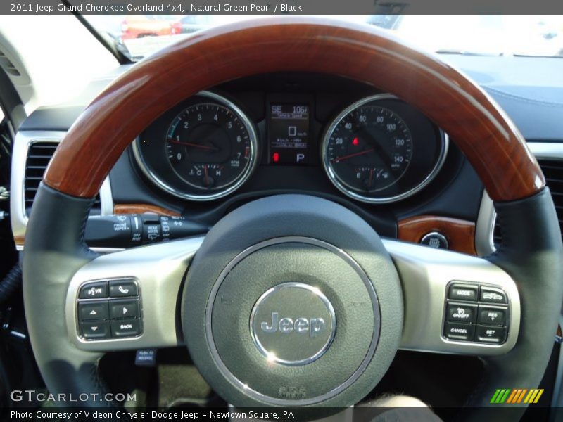 Natural Green Pearl / Black 2011 Jeep Grand Cherokee Overland 4x4