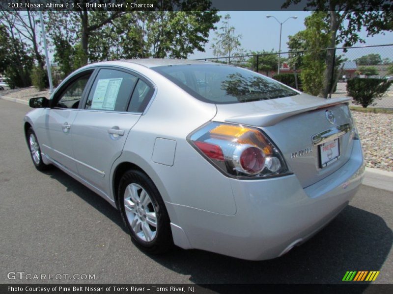 Brilliant Silver / Charcoal 2012 Nissan Altima 2.5 S